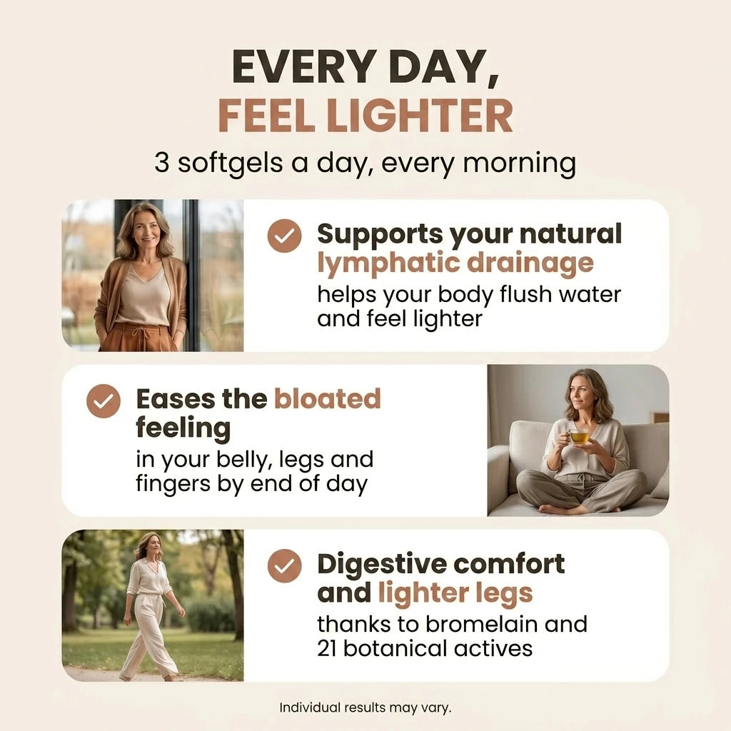 Draen benefits — supports a lighter feel